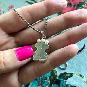 Tous Real Sisy Collection Pendant with Pearl Crown